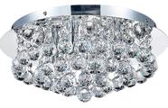 Lustre De Cristal Legitimo para sala,Base 30 cm com 4 soquete G9