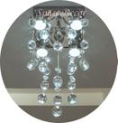 Lustre De Cristal Legítimo Plafon Base 20x20Cm Alto Luxo