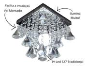 Lustre de cristal legitimo vai montado para lâmpada tradicional E27