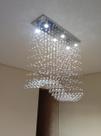Lustre de Cristal para mesa de jantar com 70cm de altura