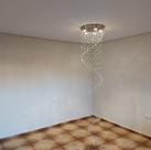 Lustre de Cristal Para Sala de Jantar, Espiral com 1,10M de Altura,Base De Inox com 40cm De Diâmetro Lustre de Cristal Para Sala de Jantar, Espiral com 1,10M de Altura,Base De Inox com 40cm De Diâmetro