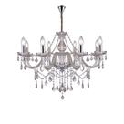 Lustre de cristal taschibra glam conhaque 8xe14