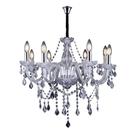 Lustre de cristal taschibra glam transparente 8xe14