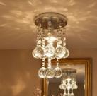 Lustre de cristal verdadeiro redondo 20 cm de altura