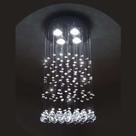 Lustre de cristal verdadeiro redondo 50 cm de altura