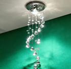 Lustre de cristal verdadeiro redondo em espiral 60 cm ILUSTRE CRISTAIS