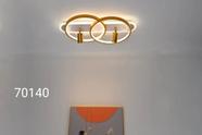 Lustre De Teto Anéis Duplo Luminária Plafon Spot Led 3 Em 1 Lustre De Teto Anéis Duplo Luminária Plafon Spot Led 3 Em 1