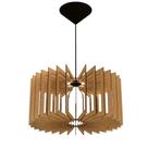 Lustre De Teto Design Moderno Modelo L Em MDF Cru