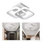 Lustre De Teto Led Para Banheiro Preto Branco 24x20x12,5cm / Bivolt