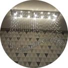 Lustre de Teto Para Sala de jantar/Estar,Base Inox 1MX20CM Lustre de Teto Para Sala de jantar/Estar,Base Inox 1MX20CM
