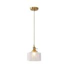 Lustre De Vidro Com Listras Verdes E27, Luminária Pendente Para Sala De Jantar, Cozinha, Café,