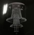 Lustre de Vidro Cristal Redondo 27 x 27 cm 9966 Lustre de Vidro Cristal Redondo 27 x 27 cm 9966