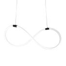 Lustre Design Moderno KNOT 38w - Silicon LED 6000K - PRETO