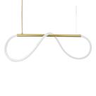 Lustre Design Moderno Rope 38w - Silicon Led 3000k - Ouro