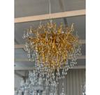 Lustre Design Outono Galhos Arvore Metal Dourado Formosa