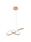 Lustre Dourado Moderno 40w Bivolt Muda de Cor c/controle