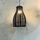 Lustre em alumínio corda náutica preto Lustre em alumínio corda náutica preto