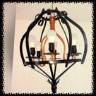 Lustre em ferro e alumínio modelo Mandarine 6 bocas Lustre em ferro e alumínio modelo Mandarine 6 bocas