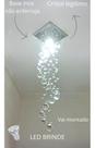 Lustre espiral 14x14 cm montado altura 60 cm,mais led brinde.