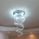 Lustre Espiral Para Escritório/Sala/Quarto, Com 80Cm de Altura, Base De Inox de 30Cm de Diâmetro Lustre Espiral Para Escritório/Sala/Quarto, Com 80Cm de Altura, Base De Inox de 30Cm de Diâmetro