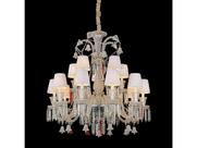 Lustre Estilo Baccarat Metal e Crisal Cupulas Formosa