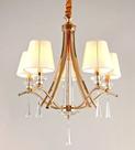 Lustre Ferro Design Clássico Pingentes Cristal Alto Padrão