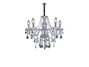 Lustre Glam Maria Tereza Transparente 5 Braços E14 Taschibra Lustre Glam Maria Tereza Transparente 5 Braços E14 Taschibra