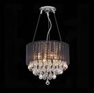 Lustre Gotas De Vidro Fio De Seda Preto My 94365 Hevvy