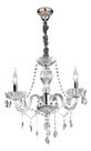 Lustre Hevvy De Braço 3 Lamp. E14 - Transparente Sl 5694