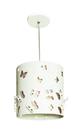 Lustre infantil pendente borboletas 25x25 int. crú