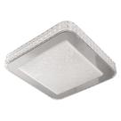 Lustre Led Em Acrilico Borda Espelhada 40x40 Gemini 24W 3000K St1380