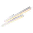 Lustre LED Linear Duplo Perfil Led Moderno Para Sala de Jantar Estar Cozinha Escritório 36W 80CM Bivolt Lustre LED Linear Duplo Perfil Led Moderno Para Sala de Jantar Estar Cozinha Escritório 36W 80CM Bivolt