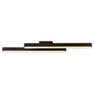 Lustre LED Linear Duplo Perfil Led Moderno Para Sala de Jantar Estar Cozinha Escritório 36W 80CM Bivolt