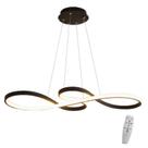Lustre Led Pendente Luminária Arco Infinito Moderno Bivolt 45w Preto Brinovar