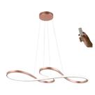 Lustre Led Unlimited Moderno 45w 75cm Rose C/ Controle Lustre Led Unlimited Moderno 45w 75cm Rose C/ Controle