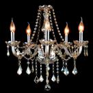 Lustre LF 2589C-L5 Cognac 5 Braços Cristal