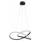 Lustre Luminária 3000K Orgon Pendente Perfil Infinito Arco Led Iluminação Moderno Luxo Sala de Jantar Quarto Ambiente Residencial Recepção Comercial