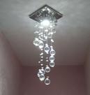 Lustre luminária de cristal legítimo vai montado +Led incluso