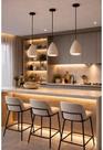 Lustre Luminária de Teto 3 Pendente em Ceramica Moderno URBAN E27 Cozinha Bancada Sala Bivolt