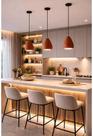 Lustre Luminária de Teto 3 Pendente em Ceramica Moderno URBAN E27 Cozinha Bancada Sala Bivolt Lustre Luminária de Teto 3 Pendente em Ceramica Moderno URBAN E27 Cozinha Bancada Sala Bivolt