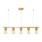 Lustre Luminária De Teto Pendente Filamento Soquete E27 Para 5 Lâmpadas Moderno Sputnik Industrial