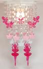 Lustre Luminária Decoração Tema Infantil Quarto de Menina Bailarinas Rosa - Alice Ind.
