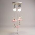 Lustre Luminária Infantil Bailarina Rosa Quarto Infantil