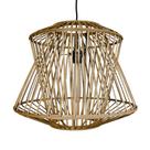 Lustre Luminaria Maior Rattan Natural Design Geometrico