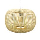 Lustre Luminaria Maior Redondo Rattan alta Decoração