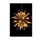 Lustre Luminaria Metal Dourado 86cm Estilo Espinhos Formosa Lustre Luminaria Metal Dourado 86cm Estilo Espinhos Formosa