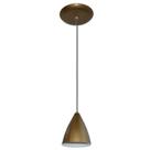 Lustre Luminária Pendente Colorido 17 cm x 13 cm - Ouro Velho