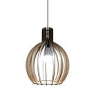Lustre Luminária Pendente de Madeira MDF Mod. Acácia