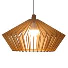 Lustre Luminária Pendente de Madeira MDF Mod. China MONTADO