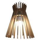 Lustre Luminária Pendente de Madeira MDF Mod. Oca Lustre Luminária Pendente de Madeira MDF Mod. Oca